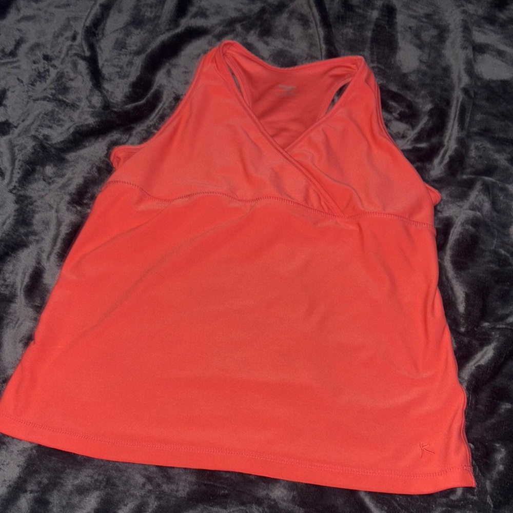 Danskin Pink Wrap Tank Top Sleeveless